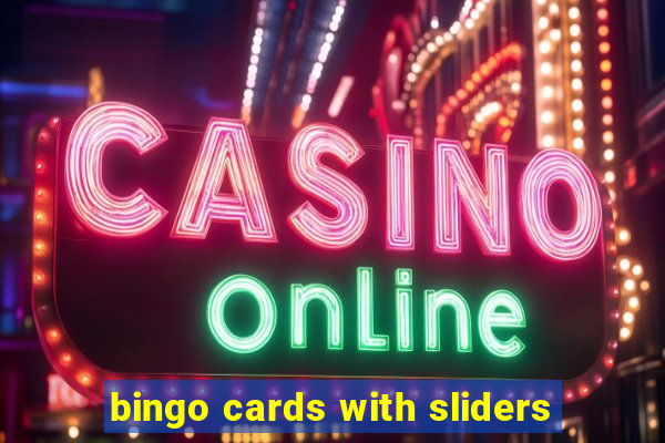 bingo cards with sliders