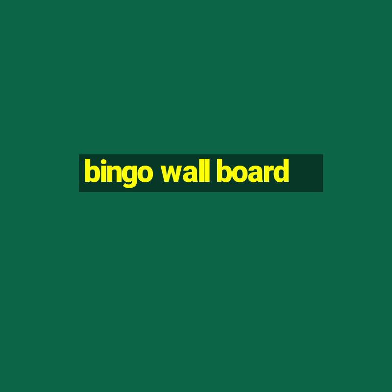 bingo wall board