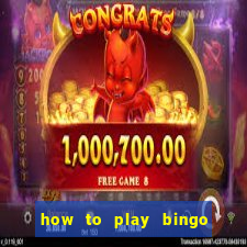 how to play bingo bonus scratch card