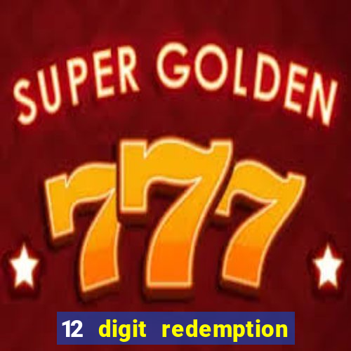 12 digit redemption code for golden hearts casino