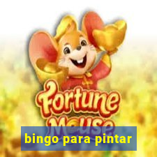 bingo para pintar