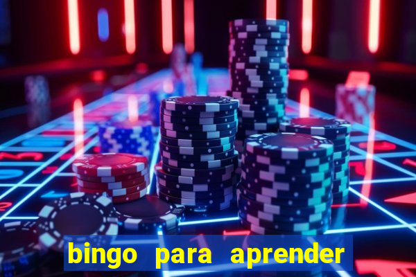 bingo para aprender a leer