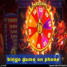 bingo game on phone