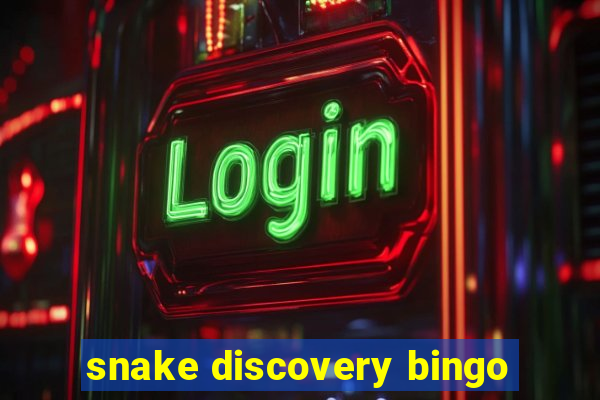 snake discovery bingo