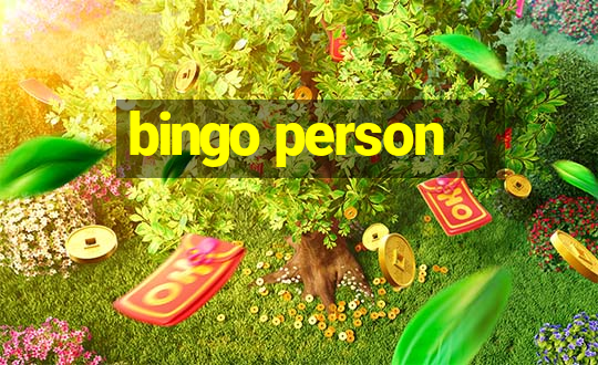 bingo person