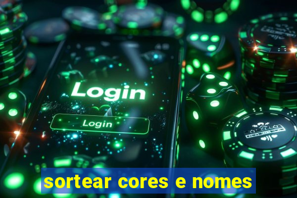 sortear cores e nomes