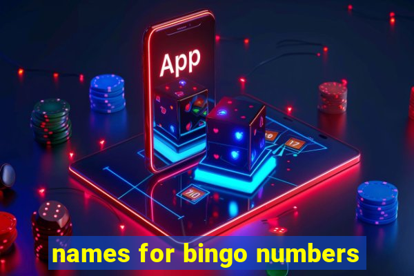 names for bingo numbers