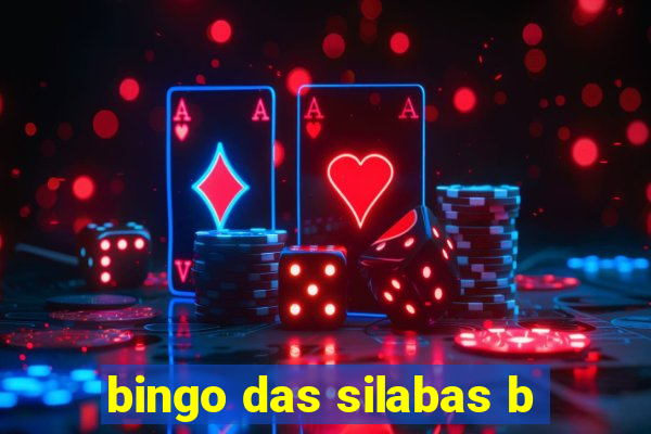 bingo das silabas b