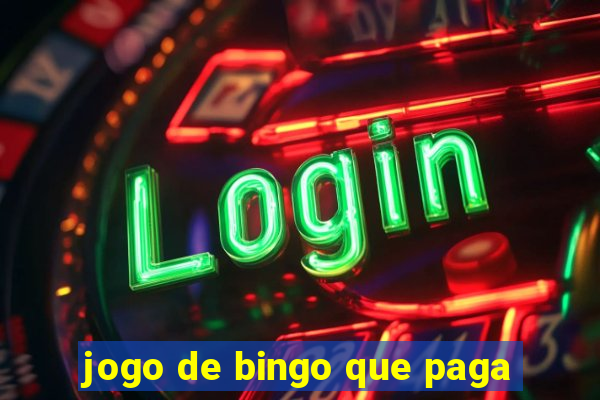 jogo de bingo que paga