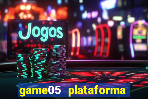 game05 plataforma de jogos