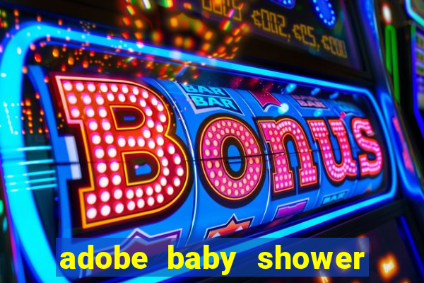 adobe baby shower bingo cards