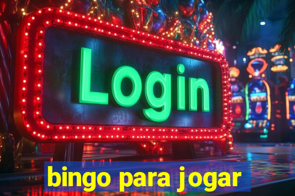 bingo para jogar