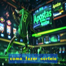 como fazer sorteio de cores online