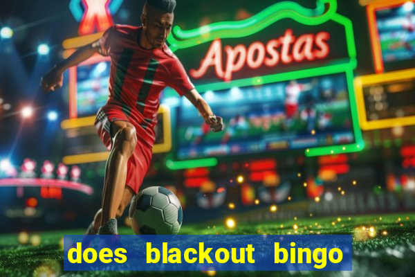 does blackout bingo really pay