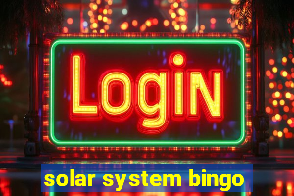 solar system bingo