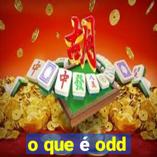 o que é odd