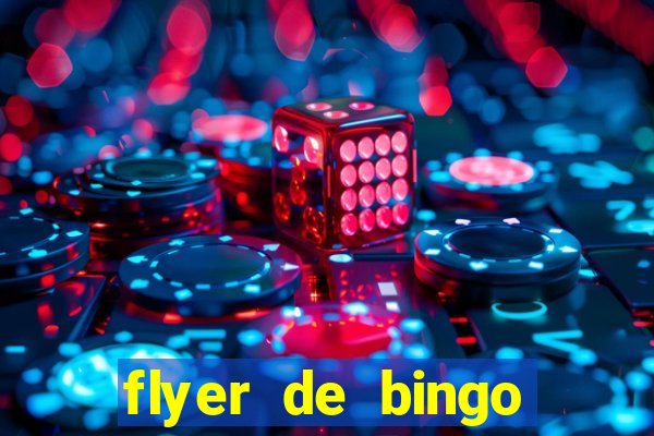 flyer de bingo para editar