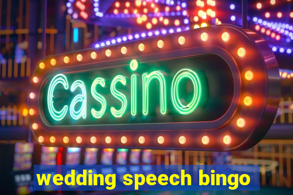 wedding speech bingo