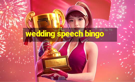 wedding speech bingo