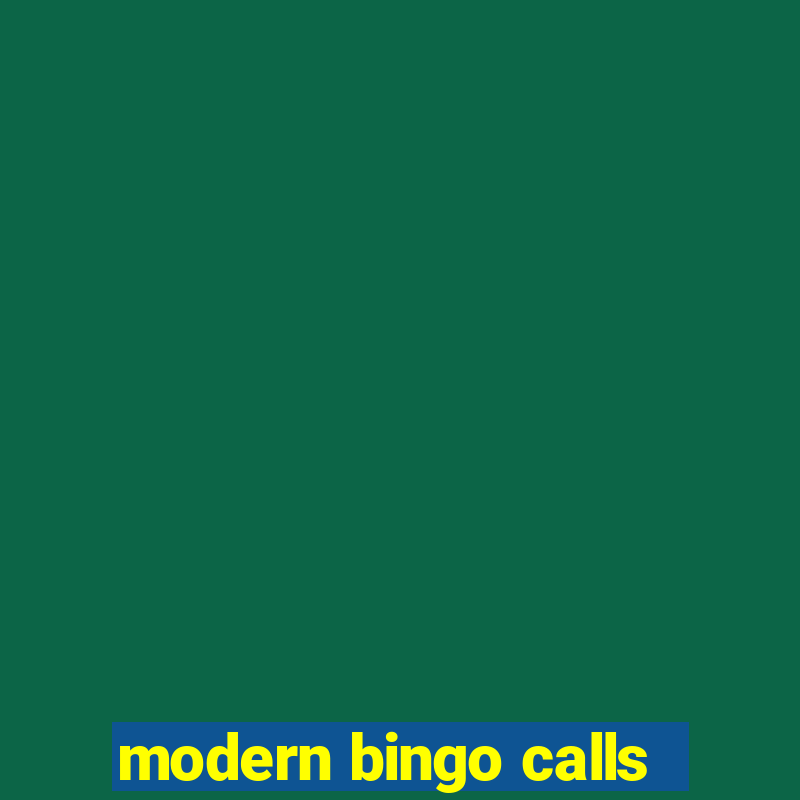 modern bingo calls