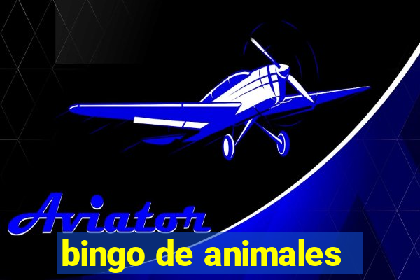 bingo de animales