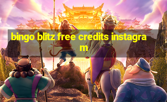 bingo blitz free credits instagram