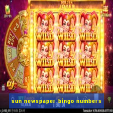 sun newspaper bingo numbers