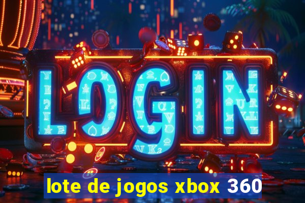 lote de jogos xbox 360