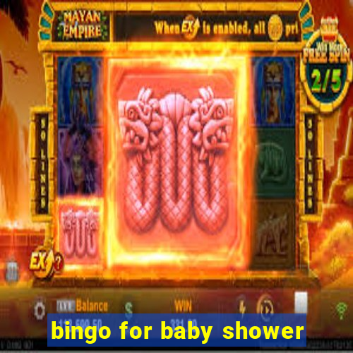 bingo for baby shower