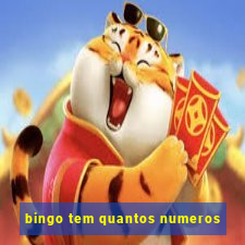 bingo tem quantos numeros