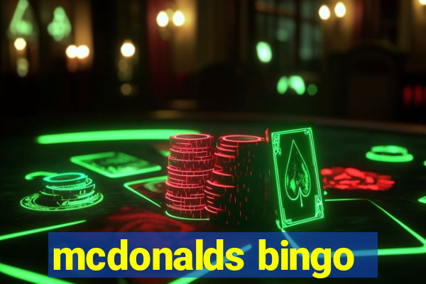 mcdonalds bingo