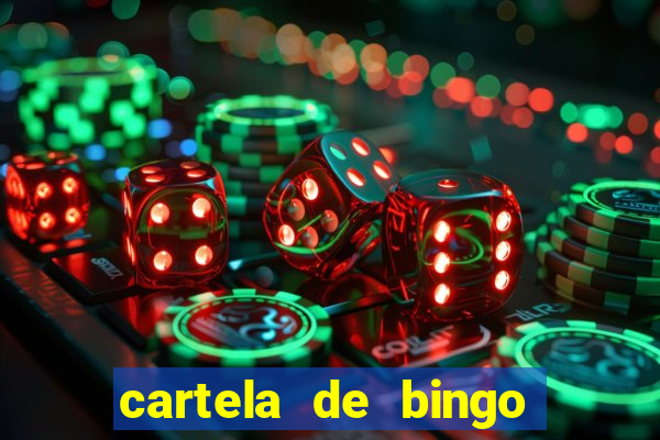 cartela de bingo da subtra??o para imprimir