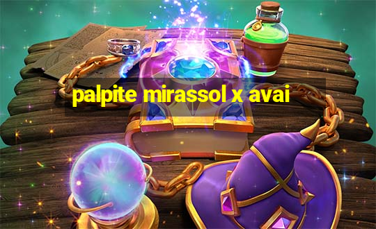 palpite mirassol x avai