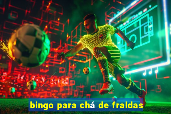 bingo para chá de fraldas