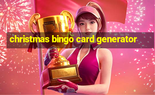 christmas bingo card generator