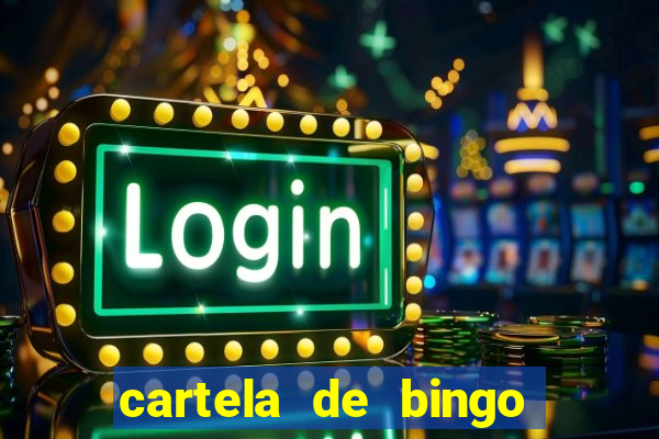 cartela de bingo vazia para imprimir