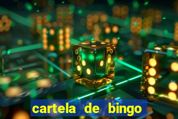 cartela de bingo vazia para imprimir