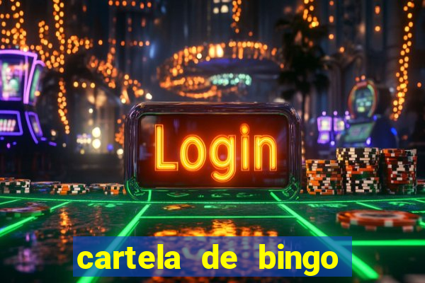 cartela de bingo vazia para imprimir