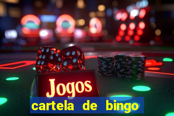 cartela de bingo vazia para imprimir