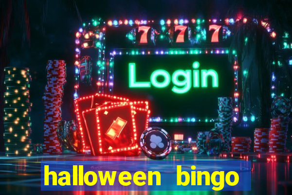 halloween bingo cards with numbers