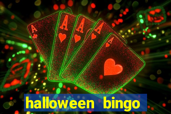 halloween bingo cards with numbers