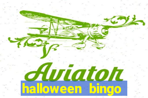 halloween bingo cards with numbers