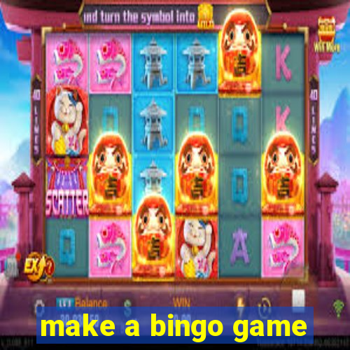 make a bingo game