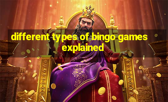 different types of bingo games explained