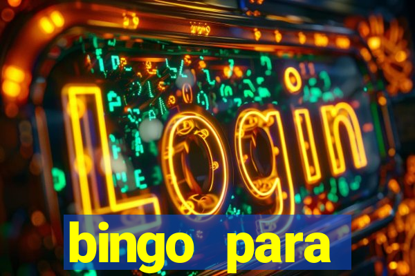 bingo para despedida de solteira para imprimir