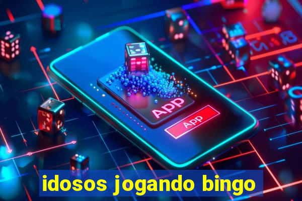 idosos jogando bingo