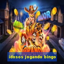 idosos jogando bingo