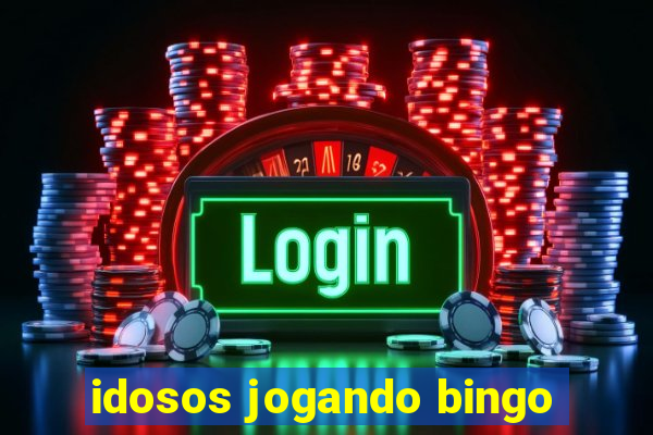 idosos jogando bingo