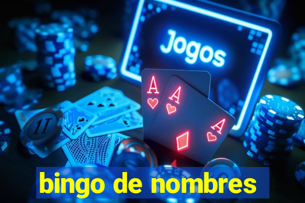 bingo de nombres