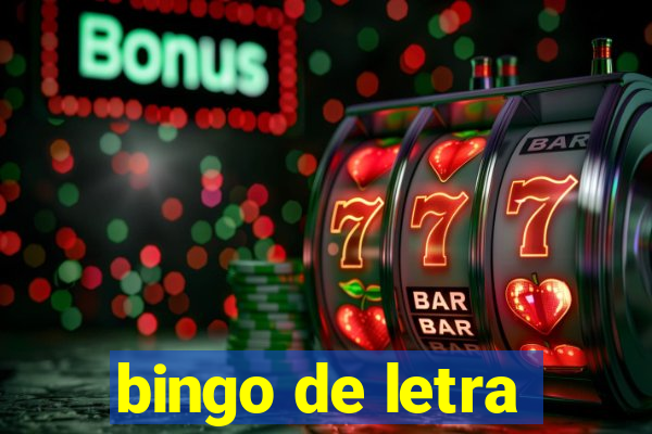 bingo de letra